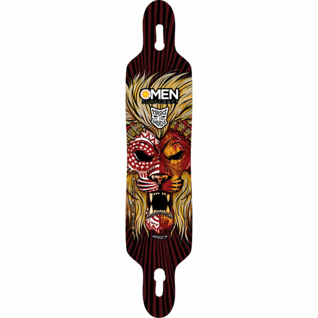 Omen Africa Mask 41.5" Drop Through with Flex Longboard Deck - Longboards USA