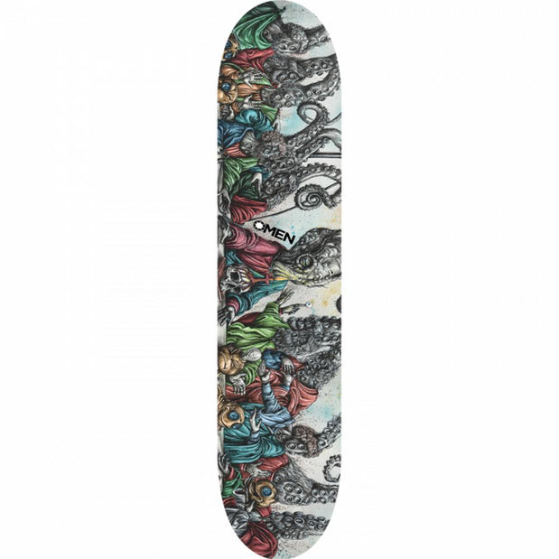 Omen Last Supper Street 8.0" Longboard Skateboard Deck - Longboards USA