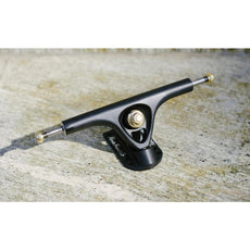 Paris V3 180mm/50° Matte Black/Gold Hardware Longboard Trucks | Set of 2 - Longboards USA