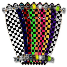 Pintail Longboard 40 inch Checkered from Punked - Complete - Longboards USA