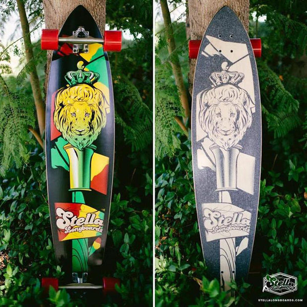 Pintail Longboard Irie Staff Stella Skateboard 46" - Complete - Longboards USA