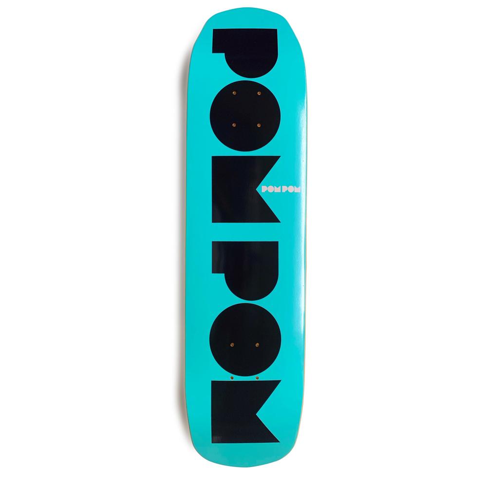 Pompom Skateboards Logo 8.125" Skateboard Deck - Longboards USA