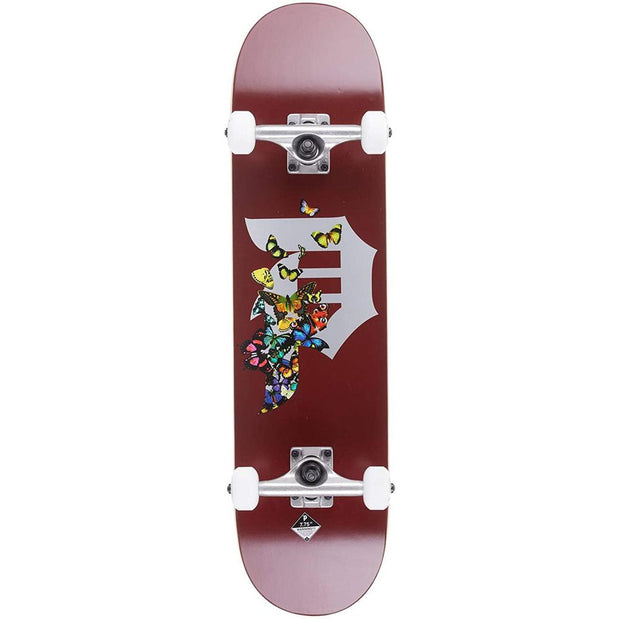Primitive Dirty P Colony in Burgundy 7.75" Complete Skateboard - Longboards USA