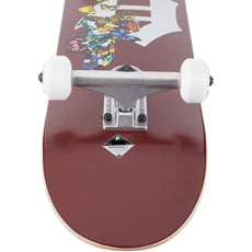 Primitive Dirty P Colony in Burgundy 7.75" Complete Skateboard - Longboards USA