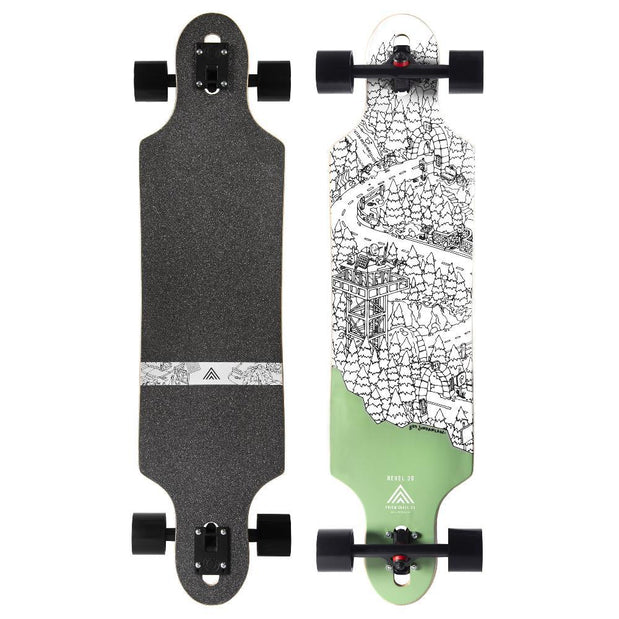 Prism Revel 39" Drop Through Longboard - Ben Jundanian Series - Longboards USA