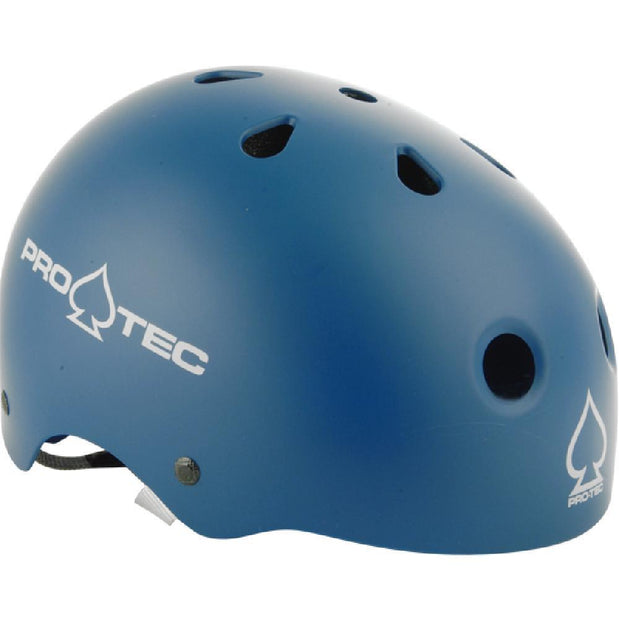 Pro-Tec Classic Matte Blue Longboard Skateboard Helmet (Certified) - Longboards USA