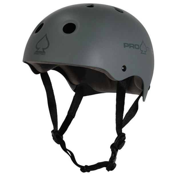 Pro-Tec Classic Matte Gray Longboard Skateboard Helmet - Longboards USA