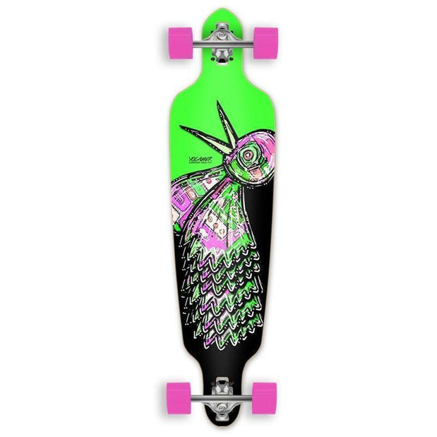 Punked Bird 40 inches Green Drop Through Longboard - Longboards USA