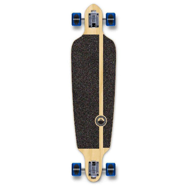 Punked Checkered Blue Drop Through Longboard - Longboards USA