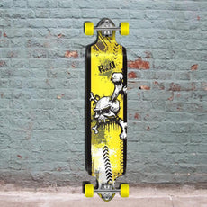 Punked Drop Down Skull Longboard 41 inch Complete - Longboards USA