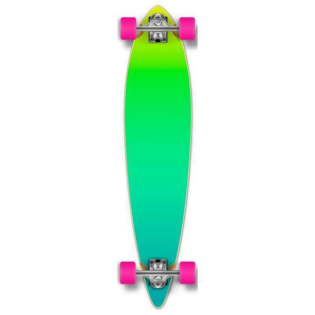 Punked Gradient Green Pintail 40" Longboard - Longboards USA