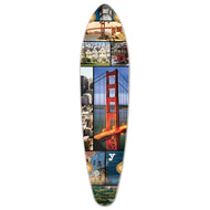 Punked Kicktail San Francisco Longboard Deck - Longboards USA