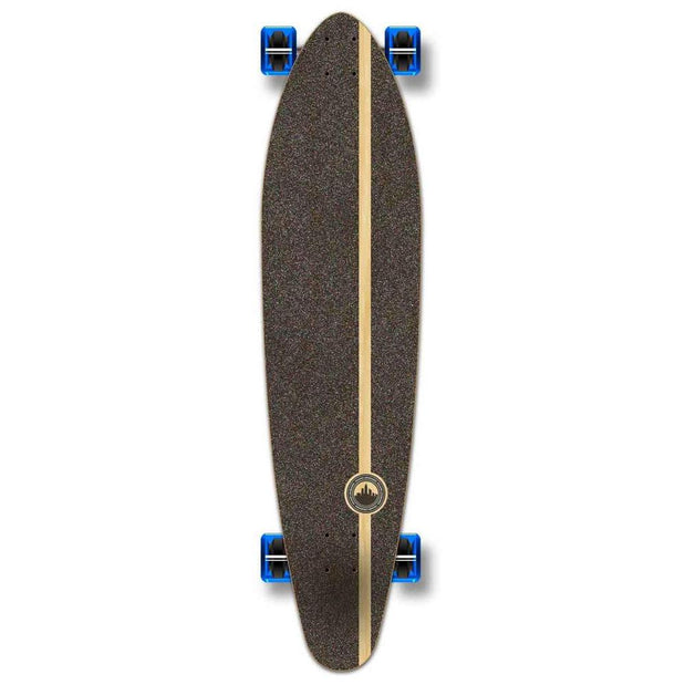 Punked Kicktail White Digital Wave Longboard Complete - Longboards USA