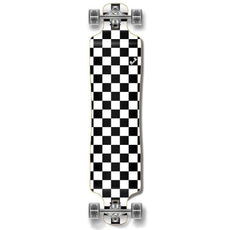 Punked Lowrider Longboard Complete - Checker White - Longboards USA