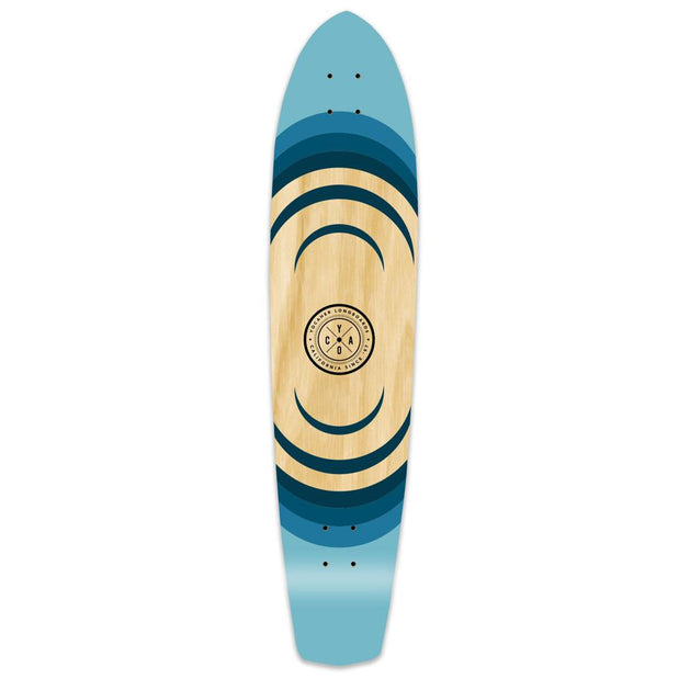 Punked Slimkick Longboard Deck - Ripple - Longboards USA