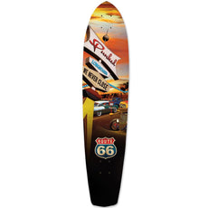 Punked Slimkick Longboard Deck - Route 66 Series - Diner - Longboards USA