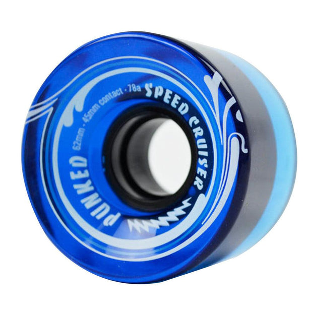 Punked Speed Cruiser in Gel Blue 62mm/78A Longboard Wheels - Longboards USA