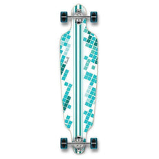 Punked White Digital Wave Drop Through 40" Longboard - Longboards USA