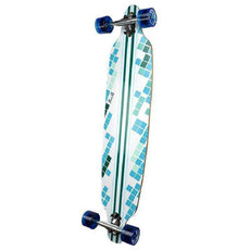 Punked White Digital Wave Drop Through 40" Longboard - Longboards USA