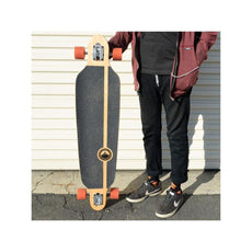 Punked White Digital Wave Drop Through 40" Longboard - Longboards USA