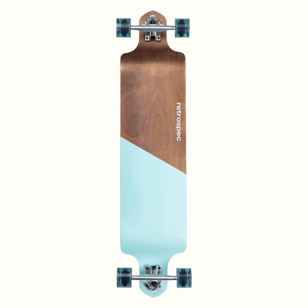 Retrospec Tidal Aqua Edge 41" Drop Down Longboard - Longboards USA