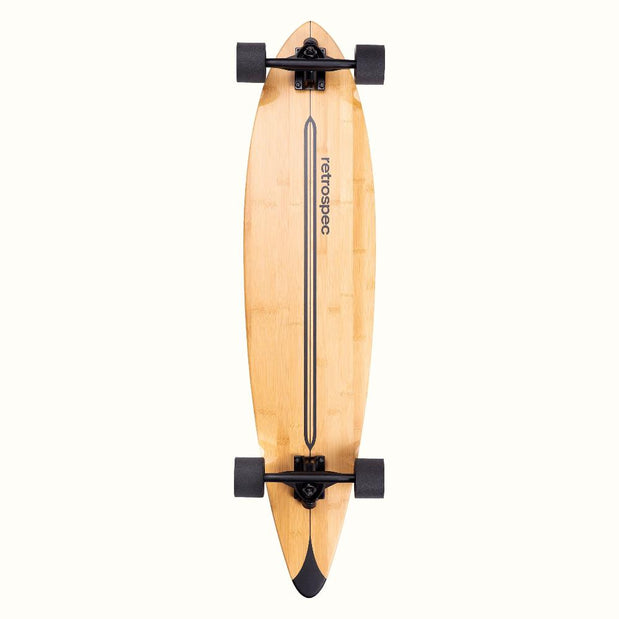 Retrospec Zed Black Pipeline 41" Pintail Longboard - Longboards USA