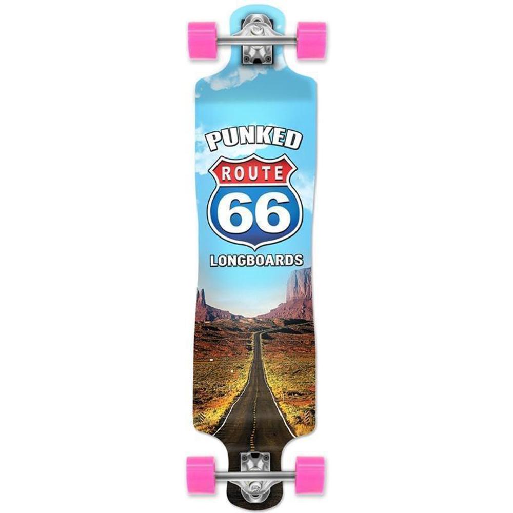 Route 66 The Run Lowrider Double Drop Longboard from Punked - Longboards USA