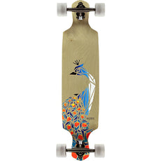 San Clemente Birds Of Paradise Peacock Drop Through 36" longboard - Longboards USA