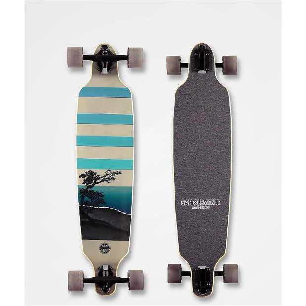 San Clemente Night Lake Drop Through 36" longboard - Longboards USA