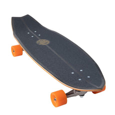 Santa Cruz Flame Dot Shark Surfskate 32" Cruiser Longboard - Longboards USA