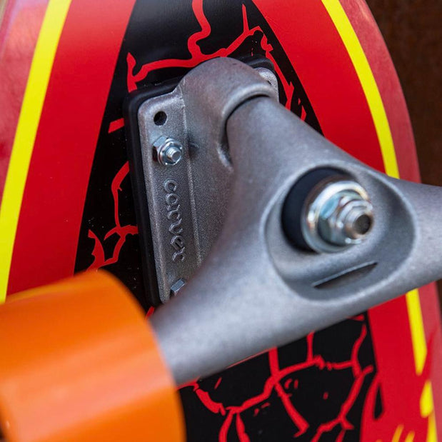 Santa Cruz Flame Dot Shark Surfskate 32" Cruiser Longboard - Longboards USA