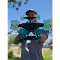 Shark Wheel DNA Clear with Mint Hub 72mm 78a Longboard Wheels - Longboards USA