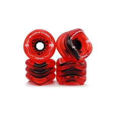 Shark Wheel DNA Transparent Red 72mm 78a Longboard Wheels - Longboards USA