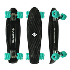 Shark Wheel Polyboard Black 22" Complete Skateboard - Longboards USA