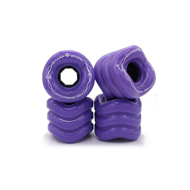 Shark Wheel Purple California Roll 60mm Skateboard Wheels - Longboards USA