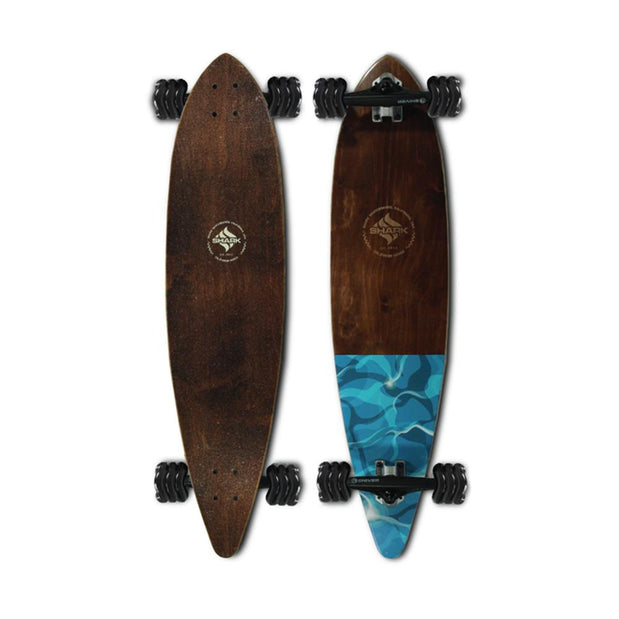 Shark Wheel Water Flow 38" Pintail Longboard - Longboards USA