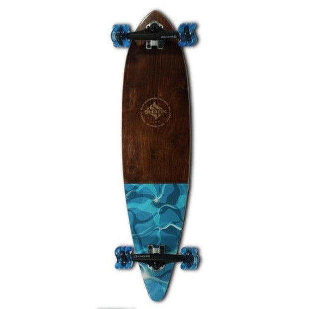Shark Wheel Water Flow 38" Pintail Longboard - Longboards USA
