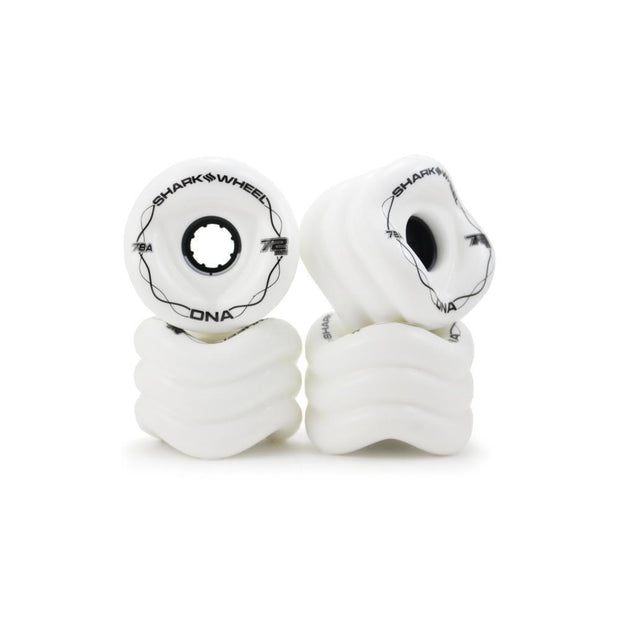 Shark Wheels Longboard - 72MM, 78A WHITE DNA - Longboards USA