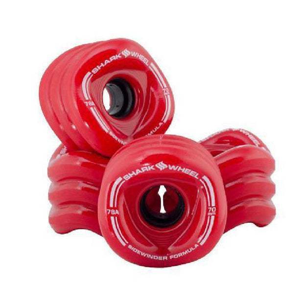 Shark Wheels longboard Red Sidewinder 70mm 78a - Longboards USA