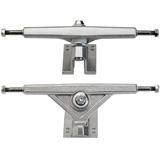 Silver Radeckal Standard Reverse King Pin Longboard Trucks - set of 2 - Longboards USA