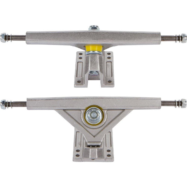Silver Radeckal Standard Reverse King Pin Longboard Trucks - set of 2 - Longboards USA