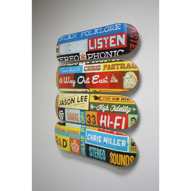 Sk8ology Skateboard Longboard Deck Display Wall Rack Bracket - Longboards USA