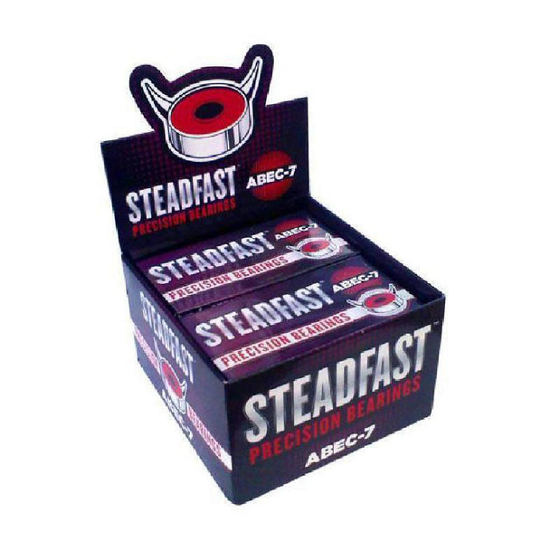 Skateboard Precision Bearings Abec-7 - Steadfast - Pack of 10 - Longboards USA