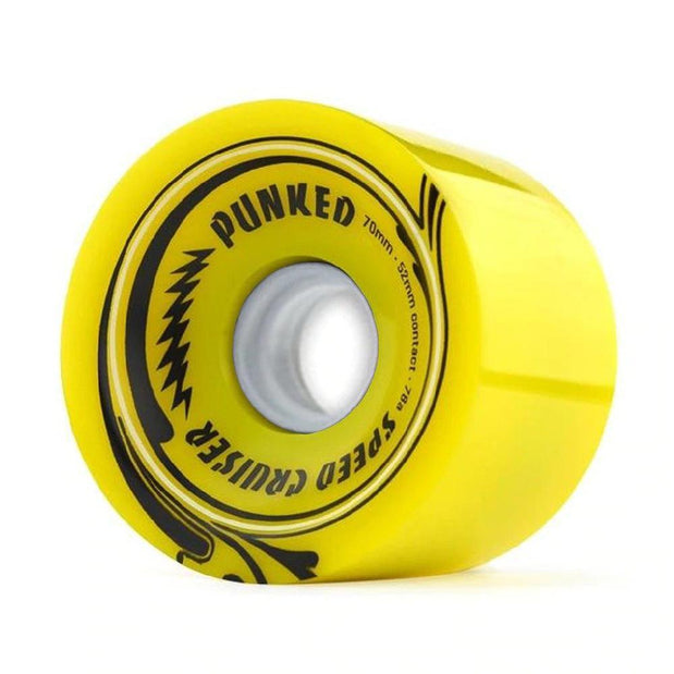 Speed Cruiser 70mm Longboard Wheels - Solid Yellow - Longboards USA