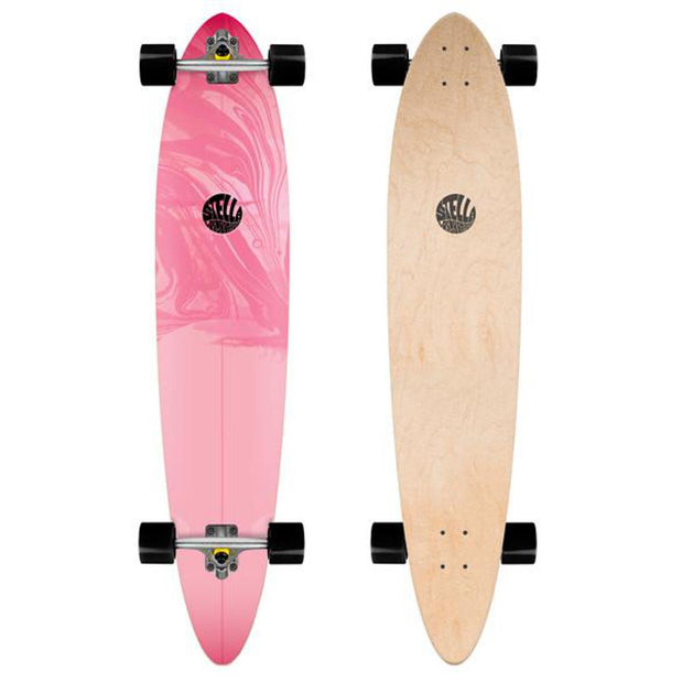 Stella 46” Pintail Pink Longboard Complete - Longboards USA