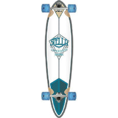 Stella Aqua Crimson 42" Pintail Longboard - Longboards USA