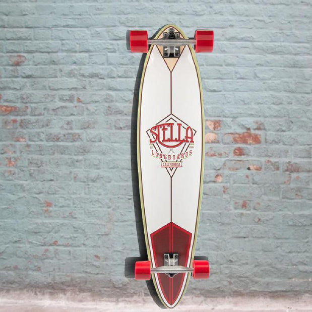 Stella Crimson 42" Pintail Longboard Complete - Longboards USA