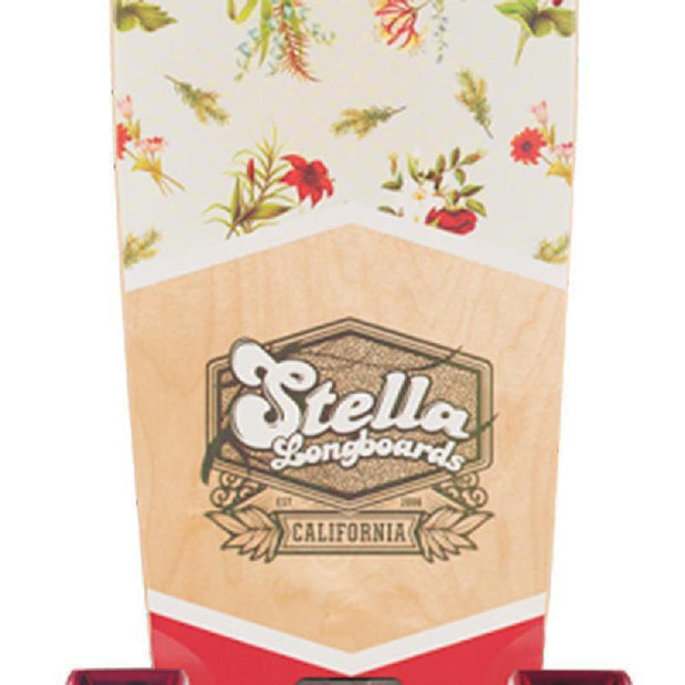 Stella Floral Kicktail 38" Longboard Skateboard - Longboards USA