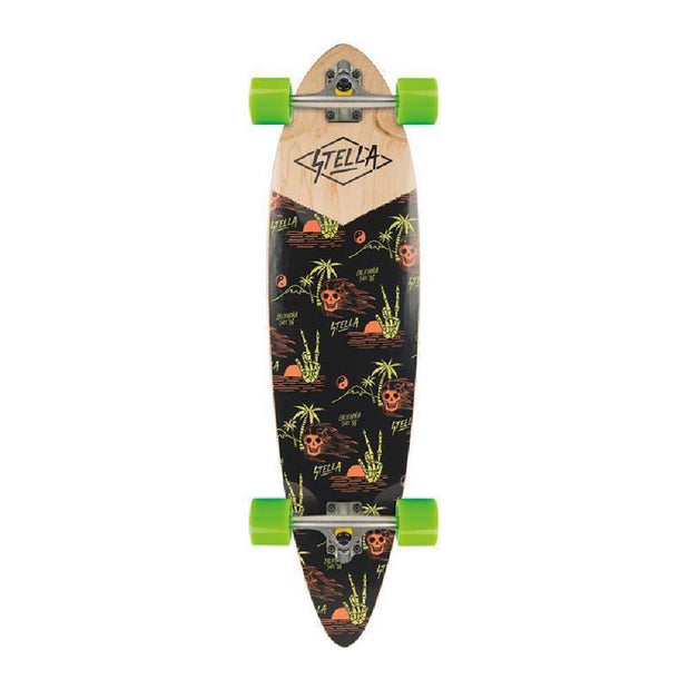 Stella Hula Blunt Nose Pintail 38" Longboard Skateboard - Longboards USA