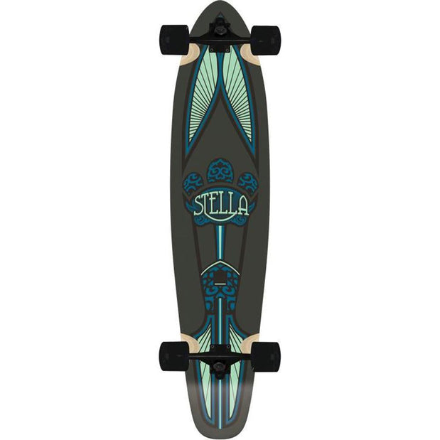 Stella Taj Mahal Mint Kicktail Longboard 42" Complete - Longboards USA